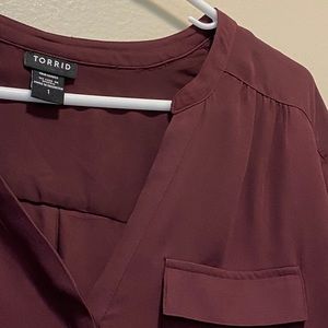 Burgundy blouse